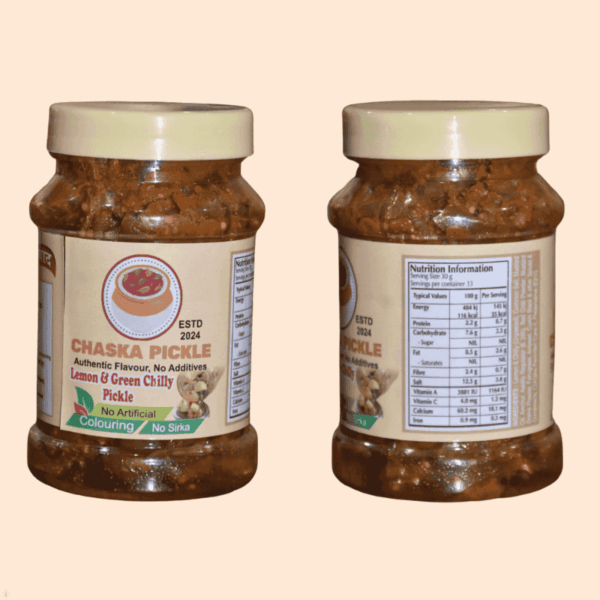 Lemon Chilli Pickle – Homemade, No Sirka, Tangy Taste