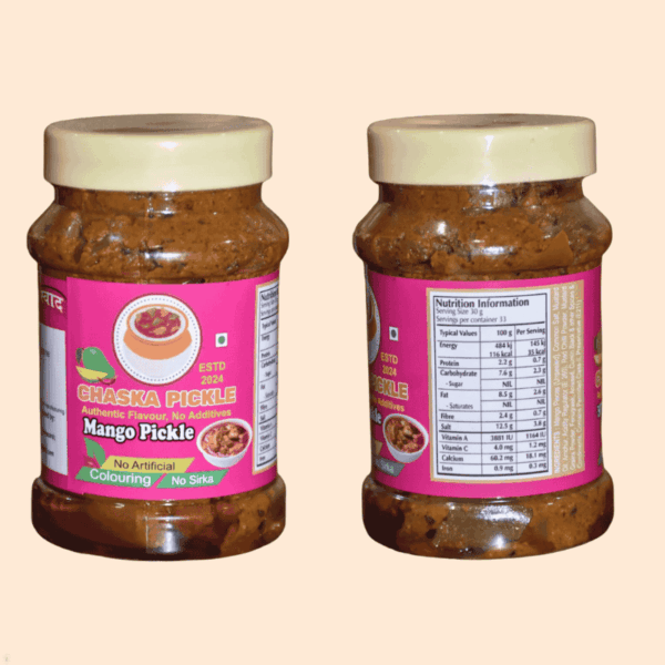 Mango Pickle – Traditional Recipe, No Sirka, Homemade